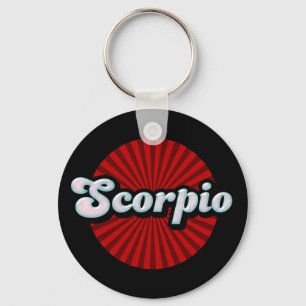 Retro Sternzeichen Skorpion Schlüsselanhänger