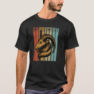 Retro Sternzeichen Steinbock im Vintage-Stil Astro T-Shirt