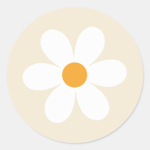 Retro-Sticker als klassischer Rundaufkleber Runder Aufkleber