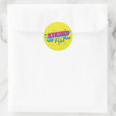 Retro-Sticker-Lüfter Runder Aufkleber (Tasche)