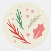 Retro-Sticker Runder Aufkleber (Vorderseite)