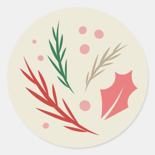 Retro-Sticker Runder Aufkleber (Vorderseite)