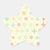 Retro-Sticker Stern-Aufkleber (Vorderseite)