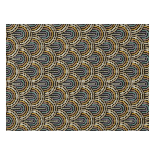 Retro Stickerei Arc Muster Tableclout Tischdecke (Vorderseite (Horizontal))