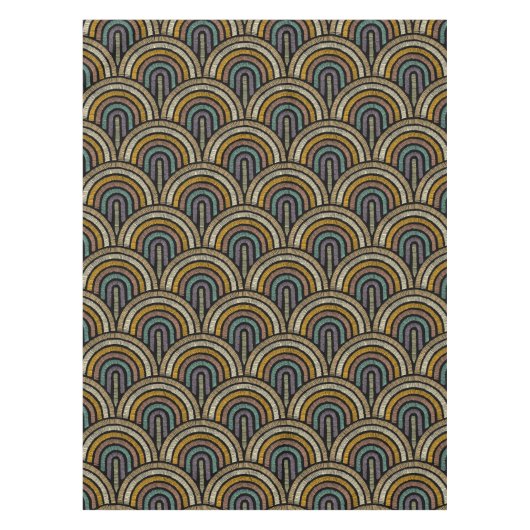 Retro Stickerei Arc Muster Tableclout Tischdecke (Vorderseite)