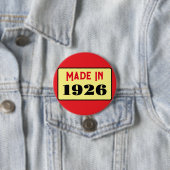 Retro-Stil 100. Geburtstagsabzeichen 1926 Button (Beispiel)