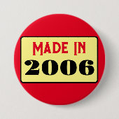 Retro-Stil 18. Geburtstag Abzeichen 2006 Button (Vorderseite)