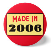 Retro-Stil 18. Geburtstag Abzeichen 2006 Button
