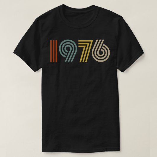 Retro-Stil 1976 T-Shirt (Design vorne)