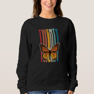 Retro-Stil 20 Jahre Monarch-Schmetterlingsliebhabe Sweatshirt