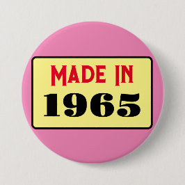 Retro-Stil 60. Geburtstag Abzeichen 1965 Button