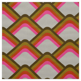 Retro-Stil 60er 70er Muster Stoff