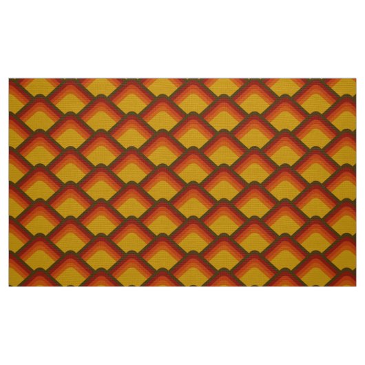 Retro-Stil 60er 70er Muster Stoff (Fat Quarter (45,7 x 55,9 cm))