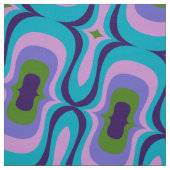 Retro-Stil 60er 70er Muster Stoff (Muster)