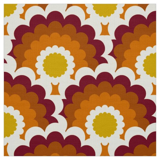 Retro-Stil 60er 70er Musterstoff Stoff (Muster)