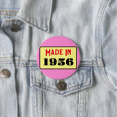 Retro-Stil 70. Geburtstagsabzeichen 1956 Button (Beispiel)