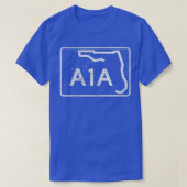 Retro-Stil A1A Strandpromenade T-Shirt (Design vorne)