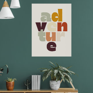 Retro-Stil-Abenteuerposter Poster