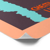 Retro-Stil Art Déco Poster (Ecke)