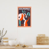 Retro-Stil Art Déco Poster (Küche)