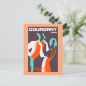 Retro-Stil Art Déco Postkarte (Stehend Vorderseite)