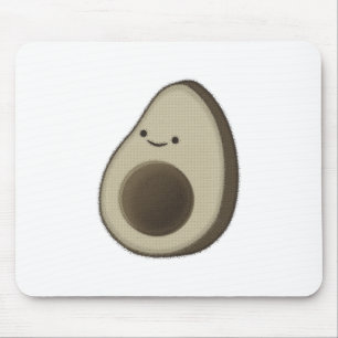 Retro-Stil-Avocado-Zeichnung Mousepad