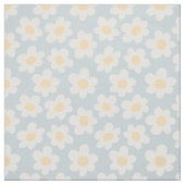Retro-Stil blüht auf blauem Hintergrund Stoff (Muster)