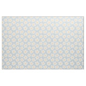 Retro-Stil blüht auf blauem Hintergrund Stoff (Fat Quarter (45,7 x 55,9 cm))