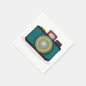 Retro-Stil Camera Paper Napkins Serviette (Ecke)