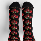 Retro-Stil Cherries frisch gepflückt Socken (Oben)
