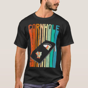 Retro-Stil Cornhole-Brettspiel-Geschenk Lustiges C T-Shirt