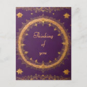 Retro-Stil "Denken Sie an Sie" Postkarte (Vorderseite)