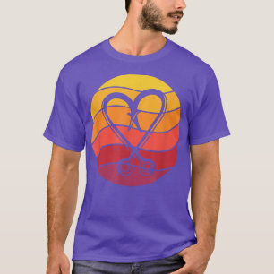 Retro-Stil der Angelhaken Vintag249 T-Shirt
