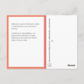 Retro-Stil | Der Glaube über die Angst Postkarte (Rückseite)