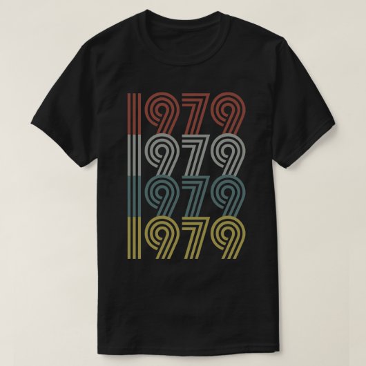 Retro-Stil des Jahres 1979 T-Shirt (Design vorne)