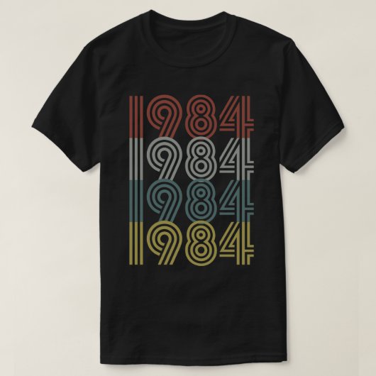 Retro-Stil des Jahres 1984 T-Shirt (Design vorne)