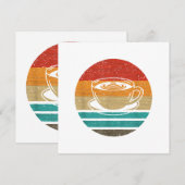 Retro-Stil des Kaffees Vintag Einladung (Vorne/Hinten)