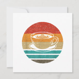 Retro-Stil des Kaffees Vintag Einladung