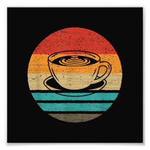 Retro-Stil des Kaffees Vintag Fotodruck