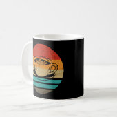 Retro-Stil des Kaffees Vintag Kaffeetasse (Vorderseite Links)