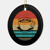 Retro-Stil des Kaffees Vintag Keramik Ornament (Links)