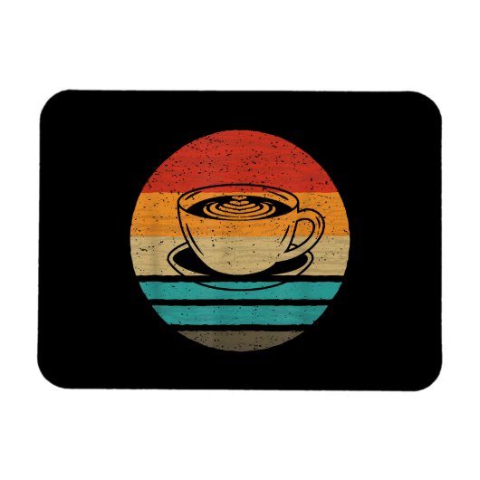 Retro-Stil des Kaffees Vintag Magnet (Horizontal)