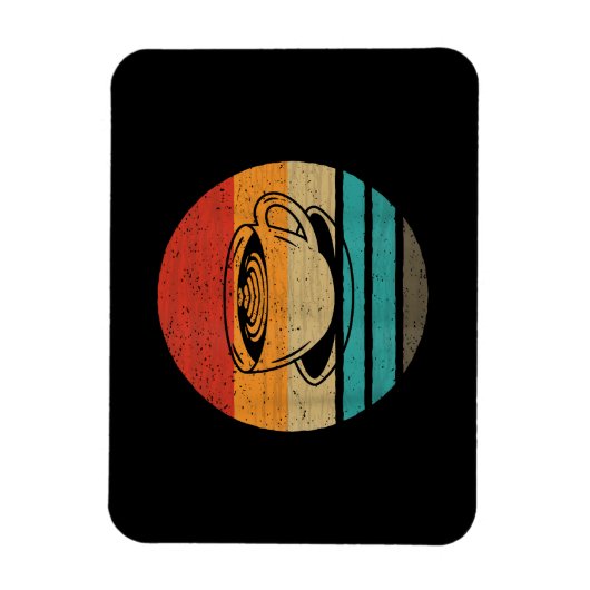 Retro-Stil des Kaffees Vintag Magnet (Vertikal)