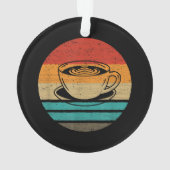 Retro-Stil des Kaffees Vintag Ornament (Rückseite)