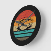 Retro-Stil des Kaffees Vintag Runde Wanduhr (Winkel)