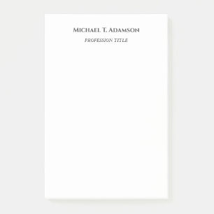 Retro-Stil Elegant Einfach Schwarz & Weiß Post-it Klebezettel