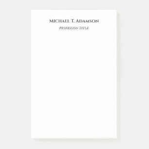 Retro-Stil Elegant Einfach Schwarz & Weiß Post-it Klebezettel