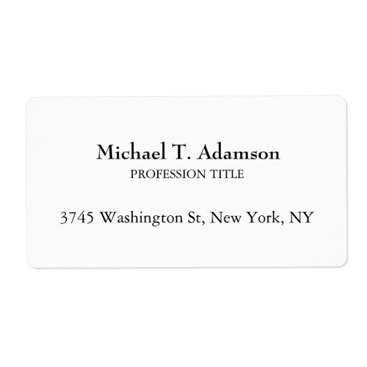 Retro-Stil Elegant Schlicht, einfach und weiß (Vorne)