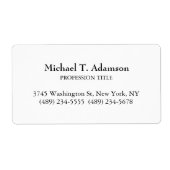 Retro-Stil Elegant Schlicht, einfach und weiß (Vorne)