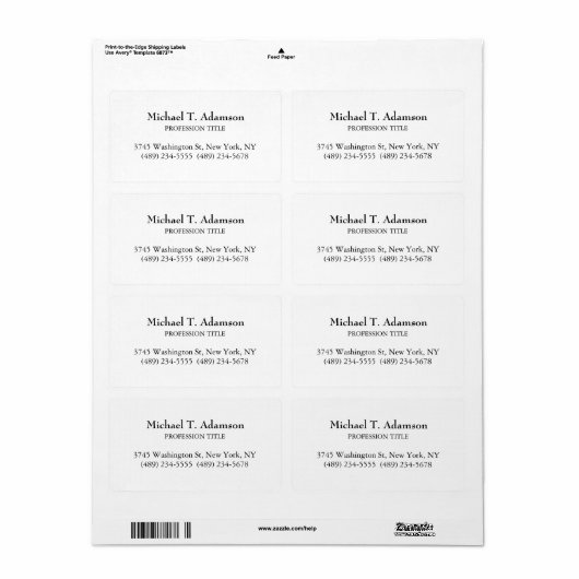 Retro-Stil Elegant Schlicht, einfach und weiß (Vorne)